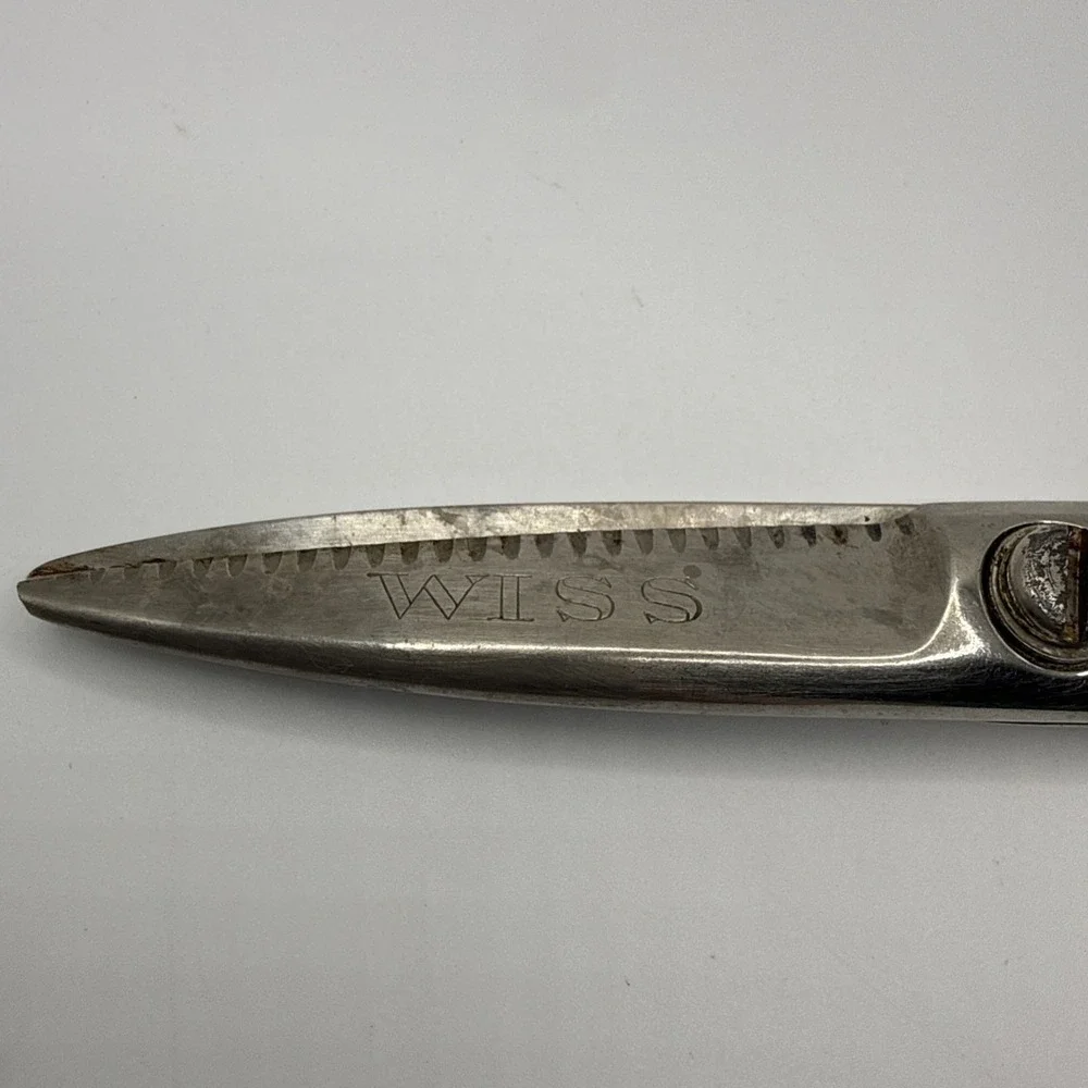 Vintage Wiss Kitchen Shears KS USA Multi Use Nut Cracker Craft Silver 8